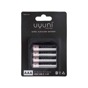 Extra branduren voor deze set (1x 4pack AAA batterijen)