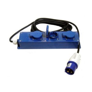 3-weg 230V CEE stekkerdoos 10 meter